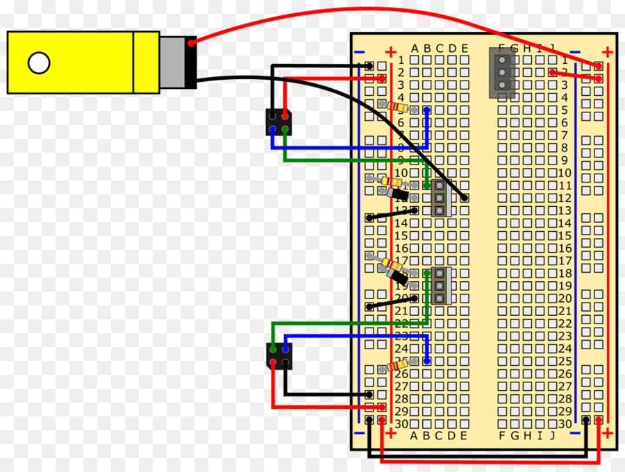 Circuito De Placa De Pruebas，Alambres PNG