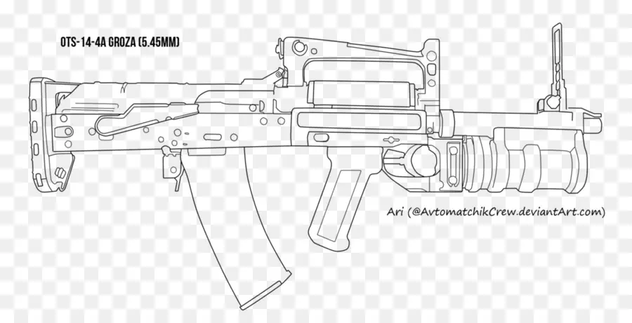 Ots 14 4a Groza，Pistola PNG