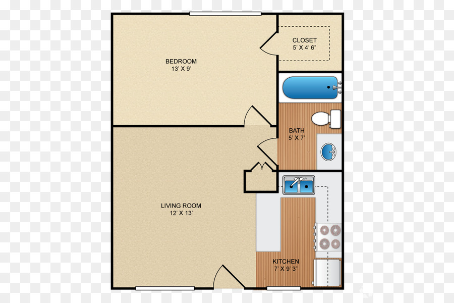 Bluffs En Carlsbad Apartamentos，Plan De Piso PNG