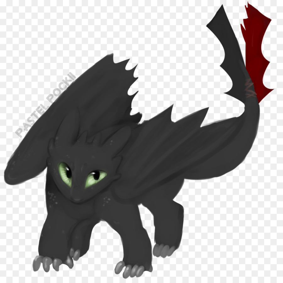 Dragón Negro，Acentos Rojos PNG