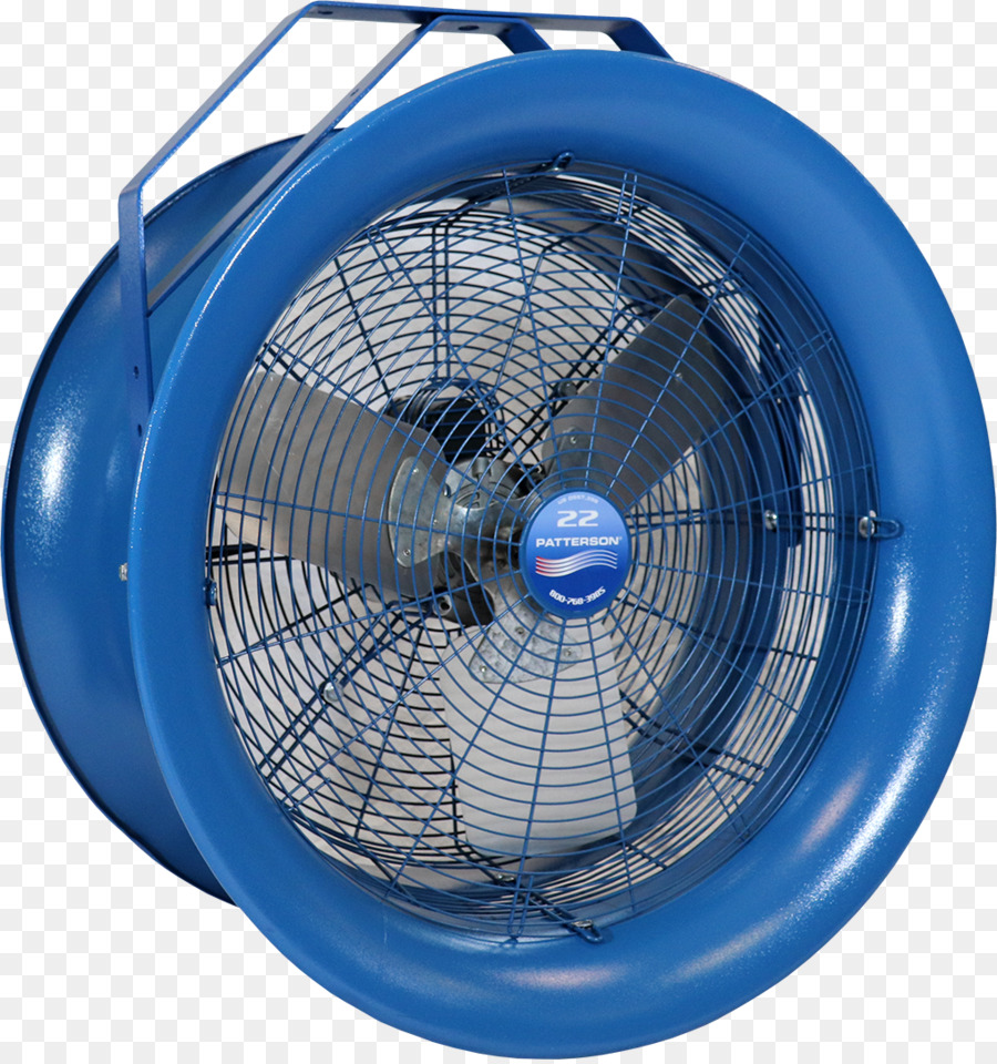 Ventilador Industrial Azul，Enfriamiento PNG