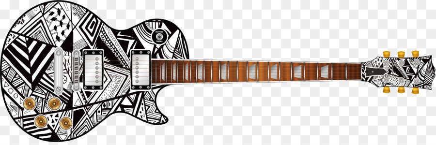 Guitarra，Estampado De Leopardo PNG