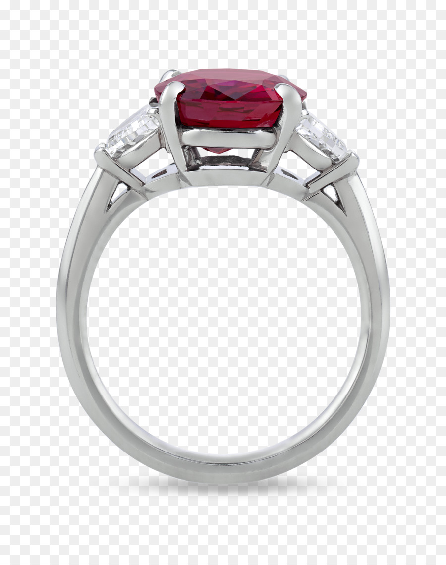 Anillo Con Gema Roja，Diamante PNG