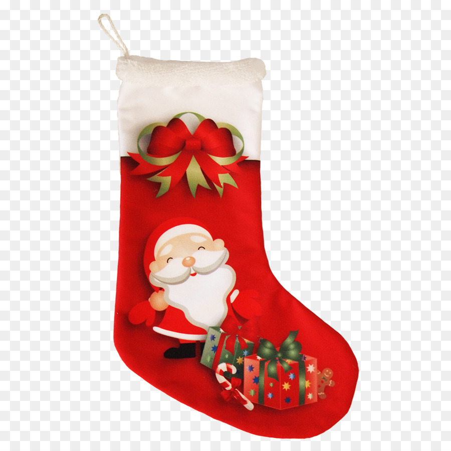 Calcetín De Navidad，Papá Noel PNG