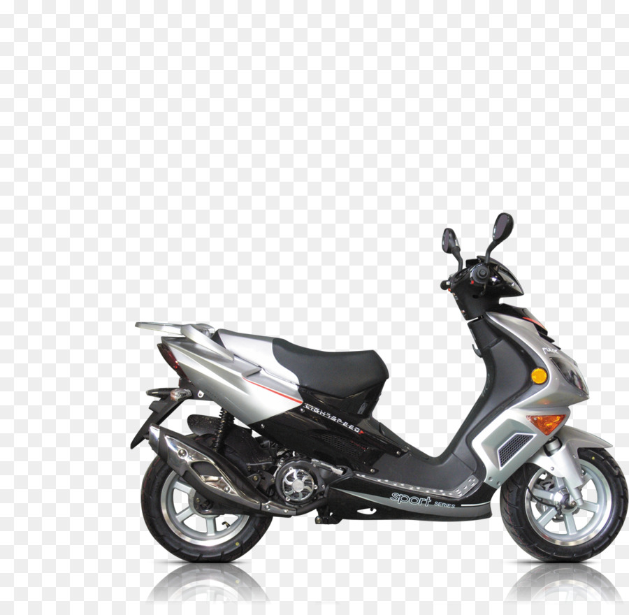 Motocicleta Roja Y Negra，Scooter PNG