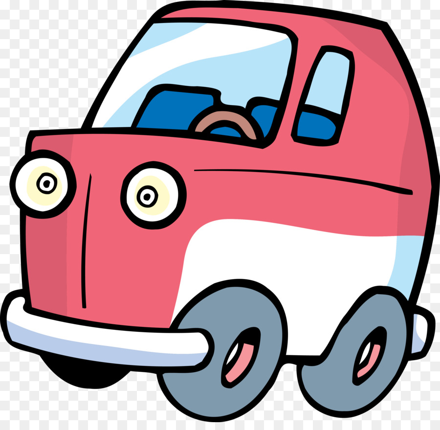 Coche De Dibujos Animados，Coche Rojo PNG