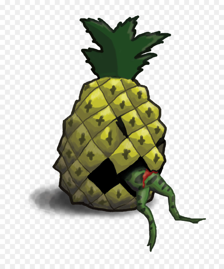 Piña Con Rana，Fruta PNG