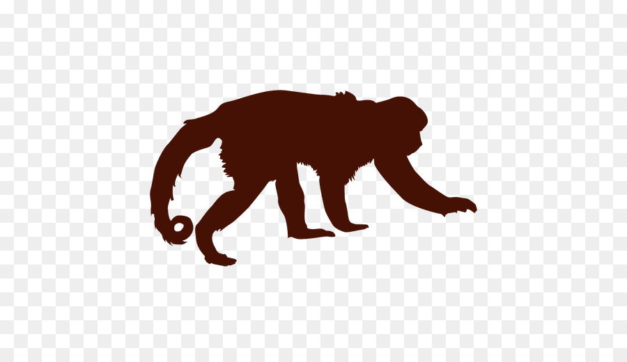 Silueta，Chimpancé PNG