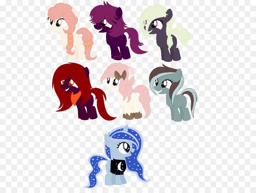 Ponis Coloridos，Dibujos Animados PNG