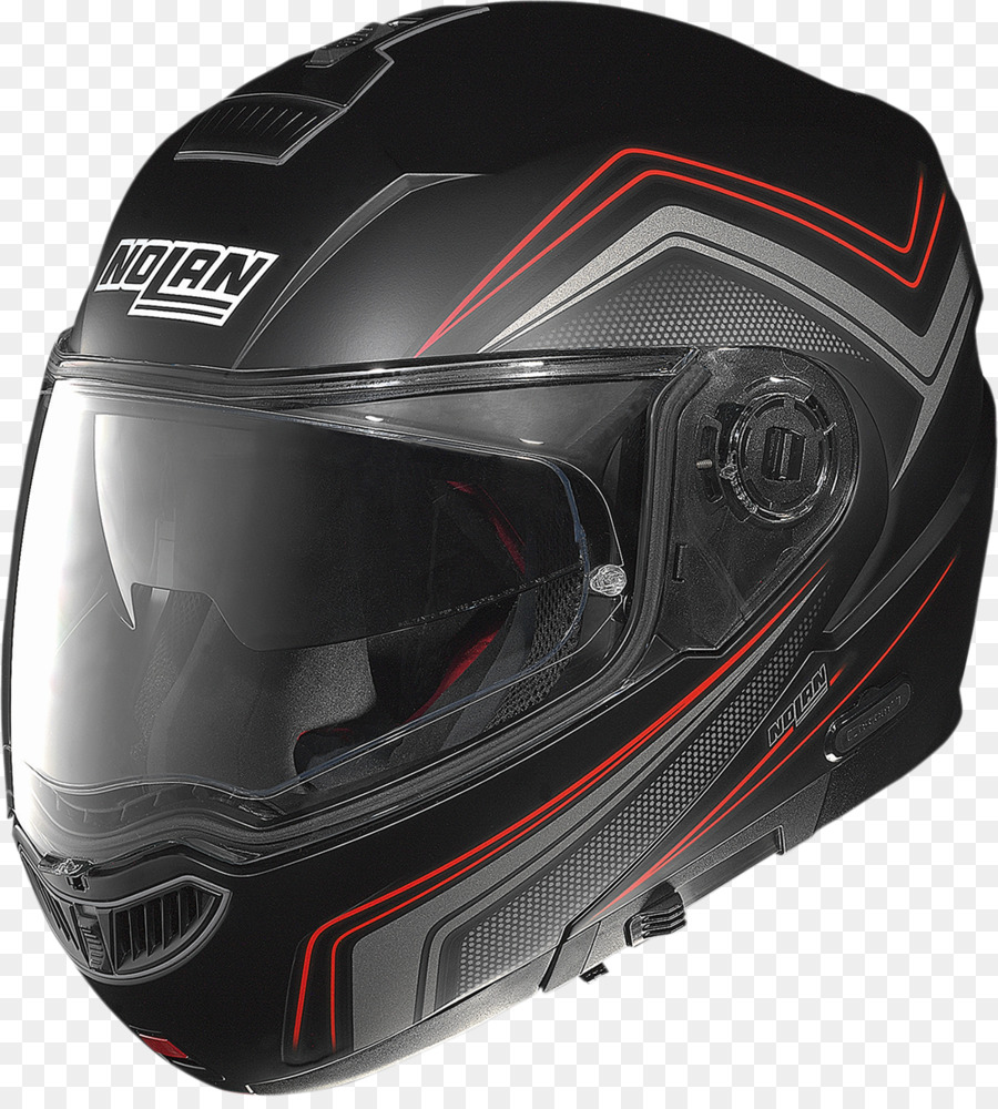 Casco Negro Y Rojo，Motocicleta PNG