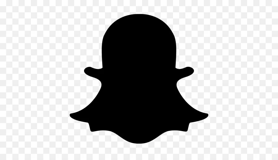 Logotipo Negro De Snapchat，Redes Sociales PNG