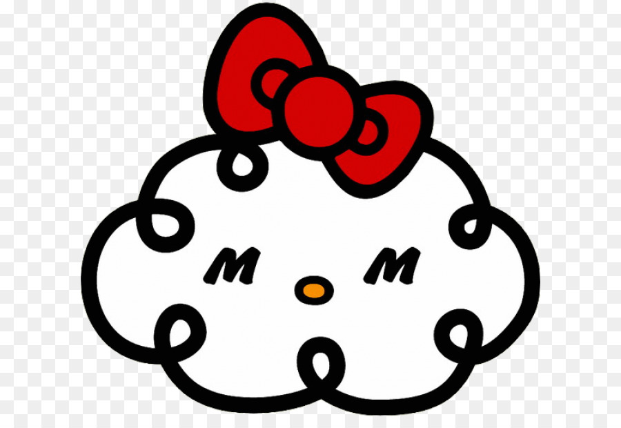 Linda Nube Con Lazo，Nube PNG