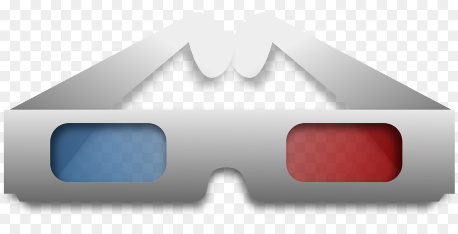 Gafas 3d，Rojo PNG