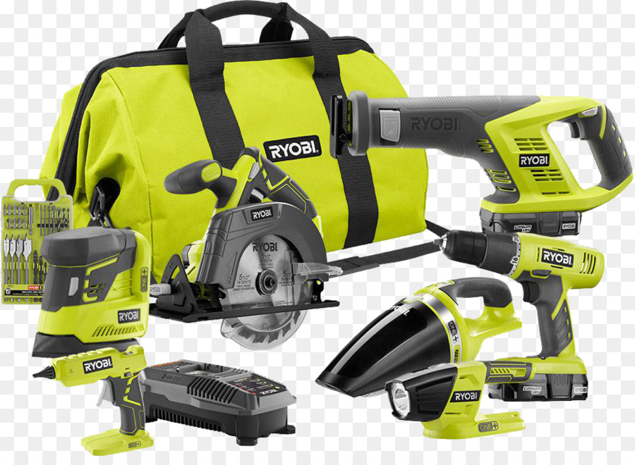 Wo Batería De 18 V De Ryobi One，Ryobi Uno 6piece Ultimate Combo Kit P884 PNG