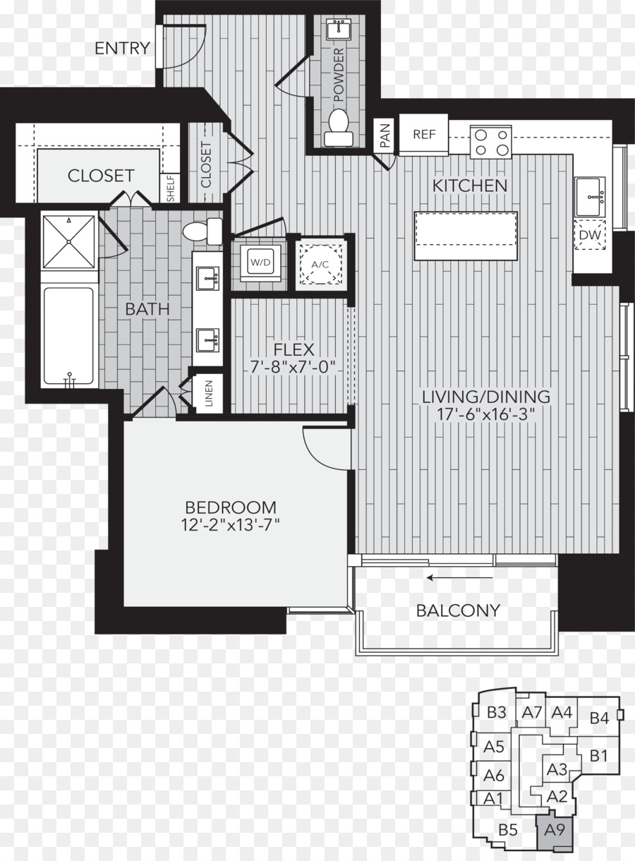 Plan De Piso，Aris Market Square Apartments PNG