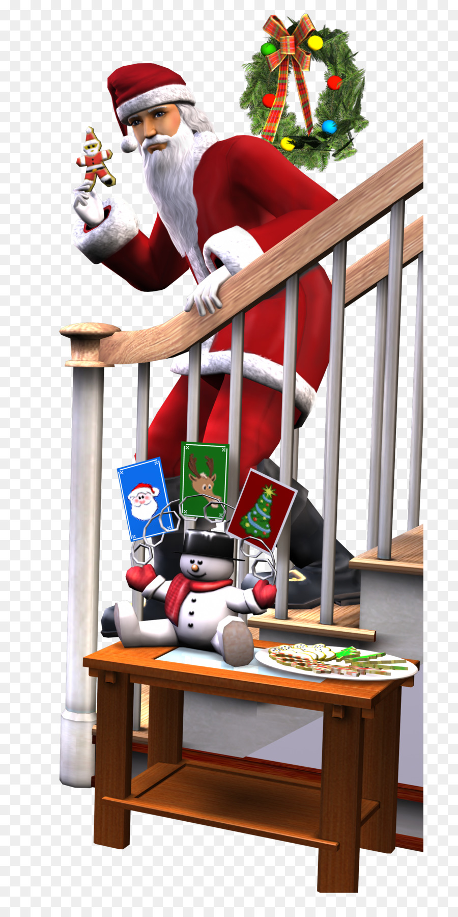 Santa Claus，Decoración De La Navidad PNG