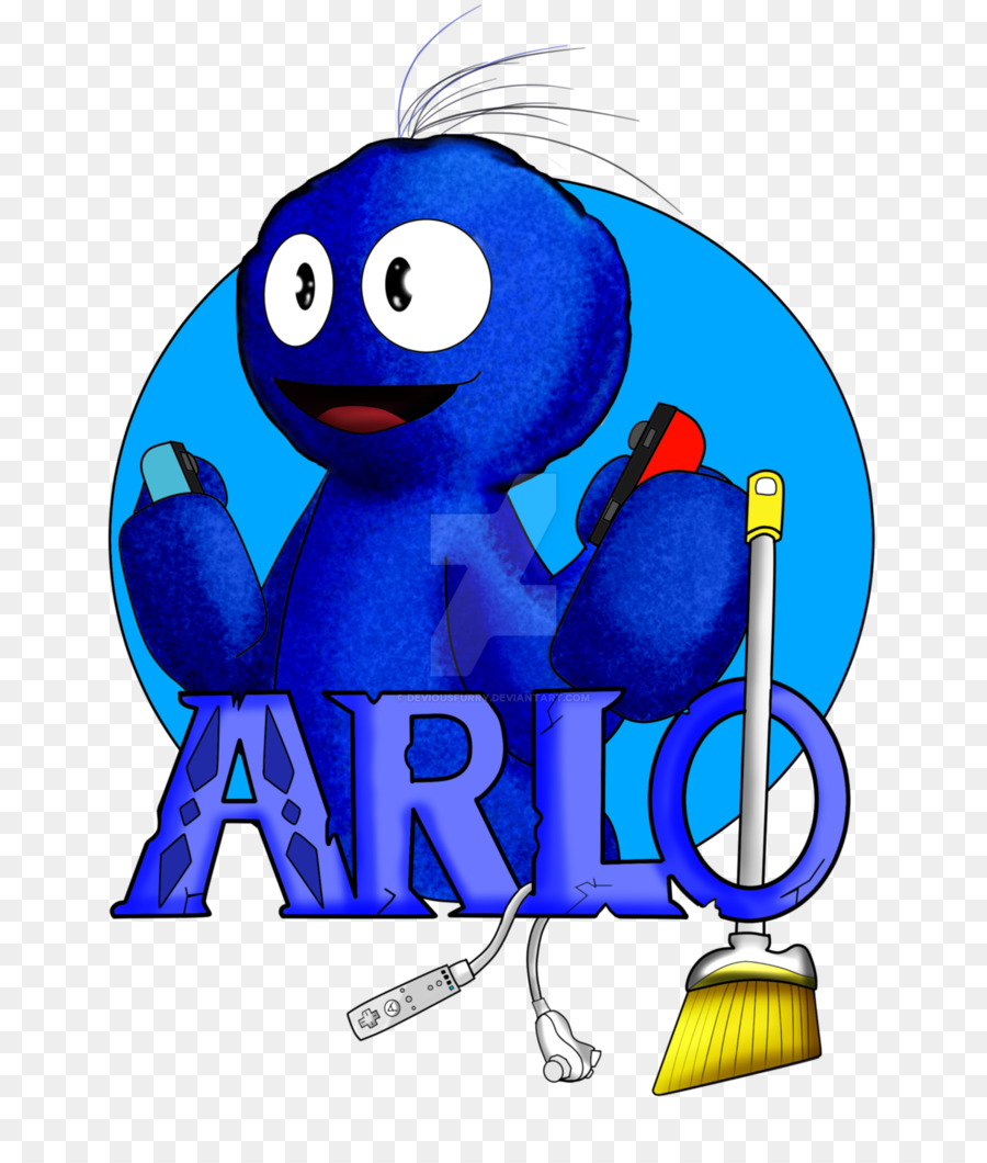 Carácter Azul，Arlo PNG