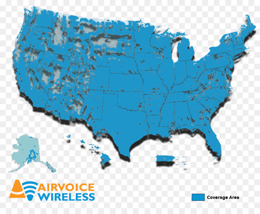 Estados Unidos，Mapa De Cobertura PNG