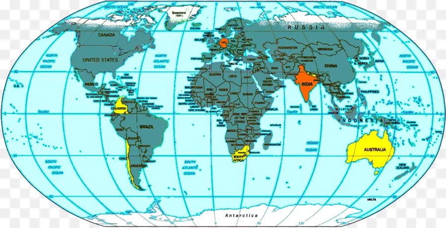 Mundo，Mapa Del Mundo PNG