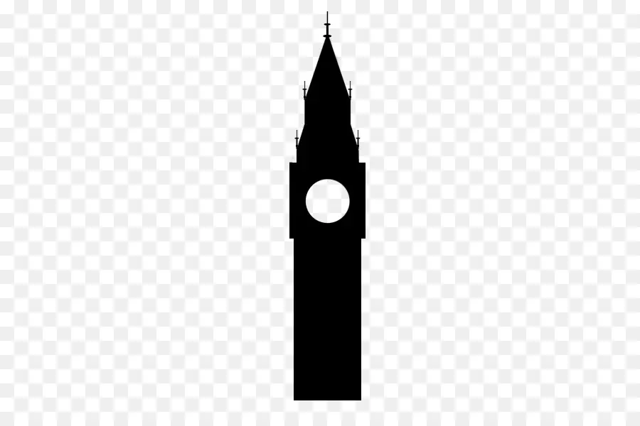 El Big Ben，Silueta PNG