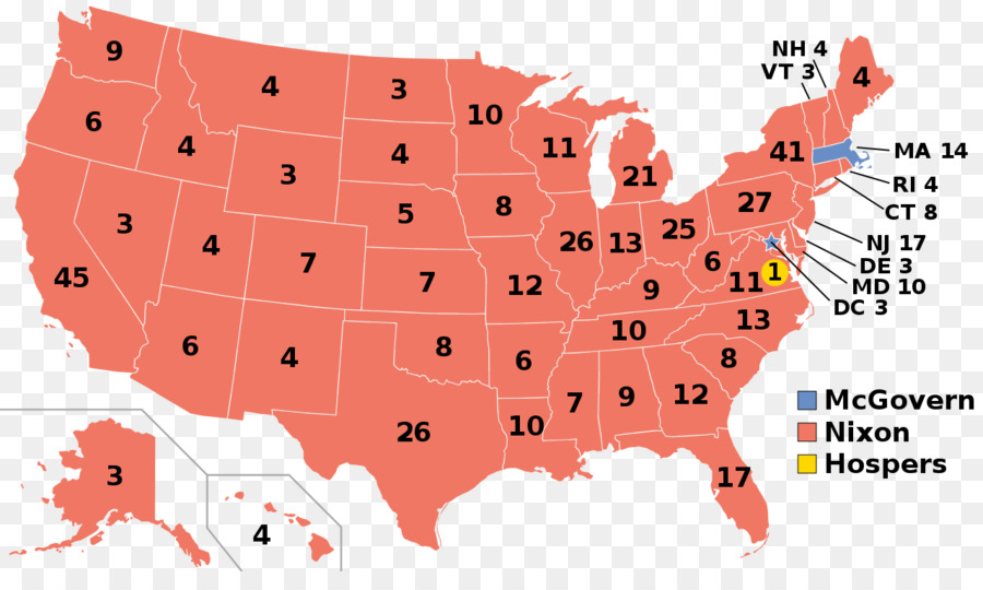 Elección Presidencial De Estados Unidos De 1972，Elección Presidencial De Estados Unidos De 1968 PNG