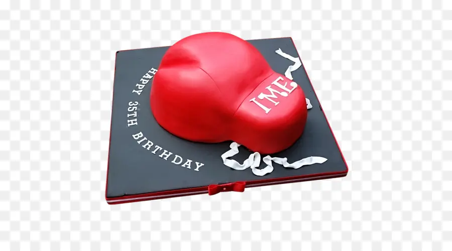 Pastel De Guante De Boxeo Rojo，Cumpleaños PNG