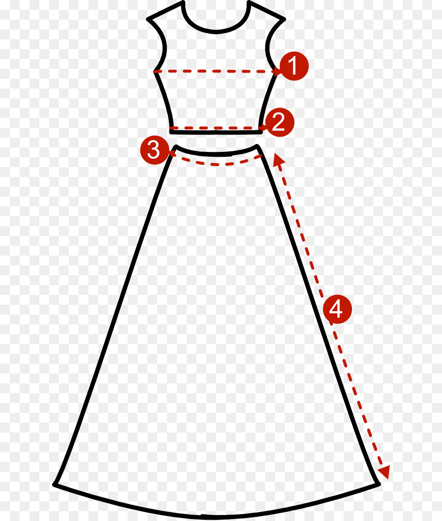 Diagrama De Vestido，Medición PNG