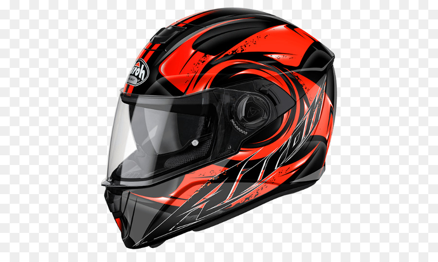 Casco Negro Y Rojo，Motocicleta PNG