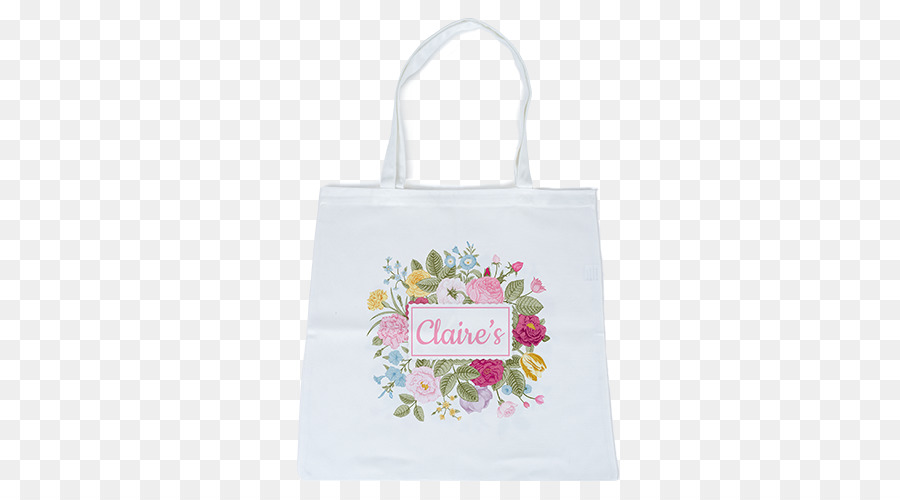 Bolsa Tote Blanca，Diseño Floral PNG