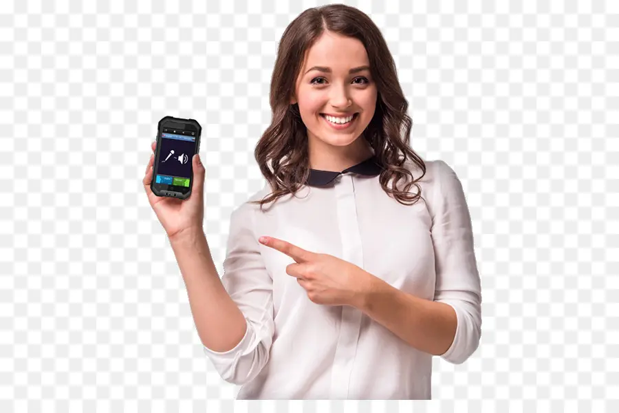 Mujer Con Telefono，Teléfono PNG