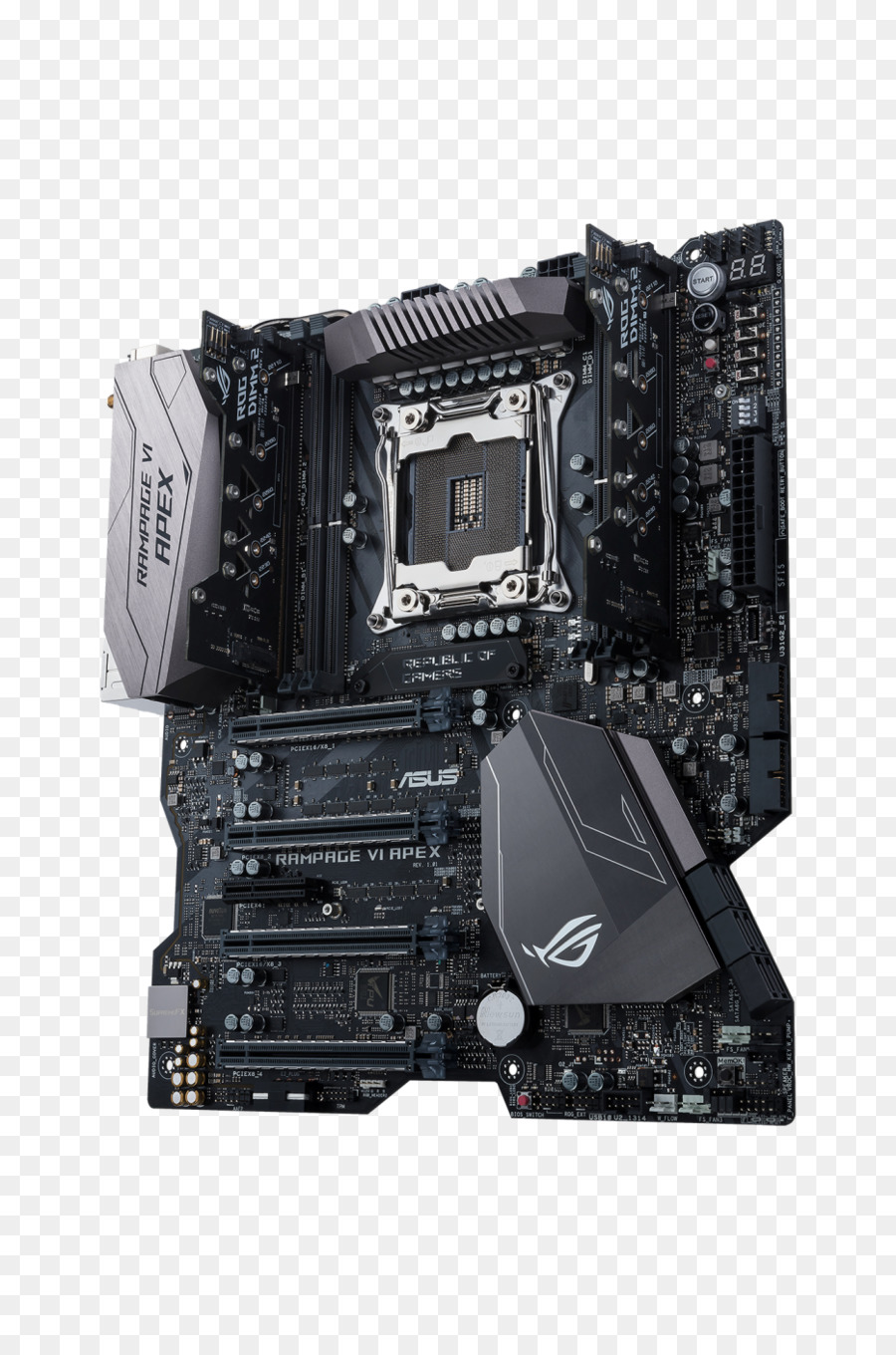 Rog De Juegos De Azar De La Placa Base Rog Rampage Vi Apex，Intel X299 PNG