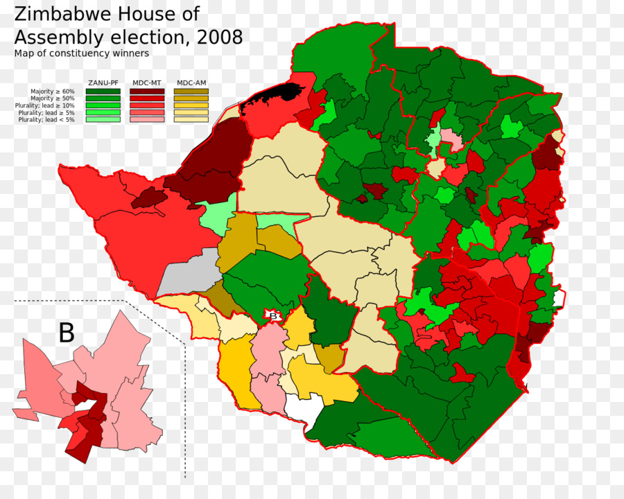 Zimbabue，Mapa PNG