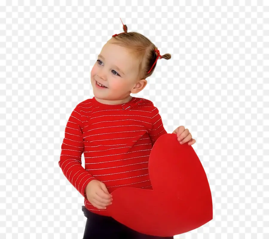 Niño Con Corazón Rojo，Corazón PNG