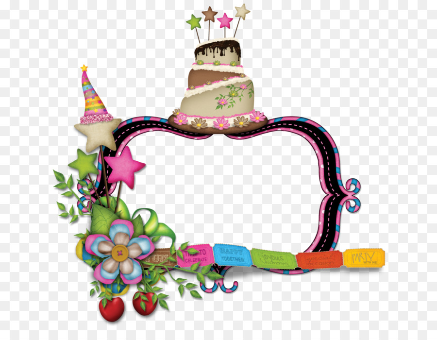 Marco De Cumpleaños，Pastel PNG