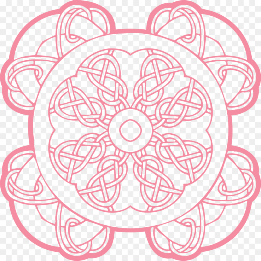 Mandala Rosa，Diseño PNG