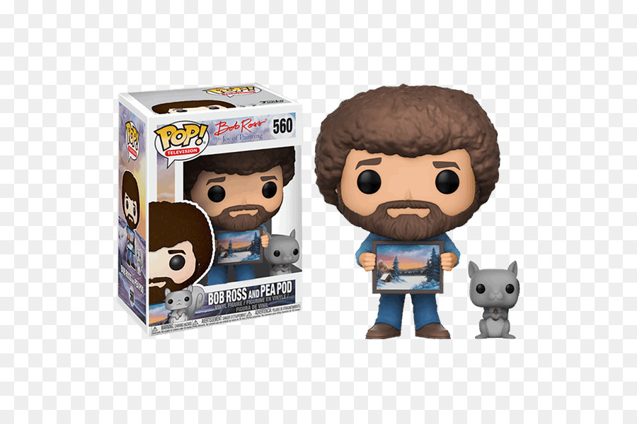 Más De La Alegría De Pintar，Figura Coleccionable De Funko Pop Television Bob Ross PNG