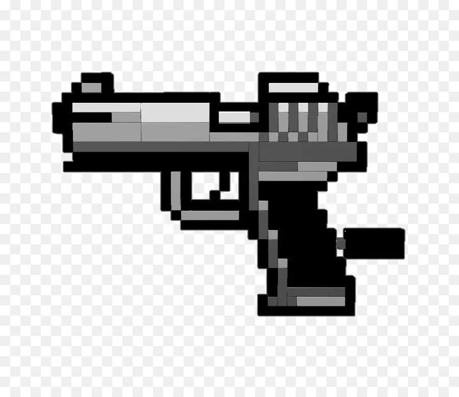 Pistola Pixelada，Arma PNG