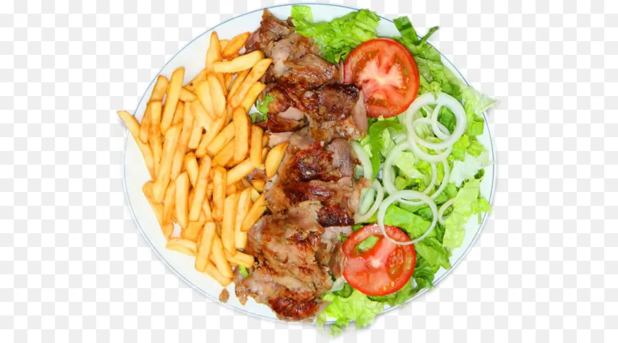 Plato De Comida，Papas Fritas PNG