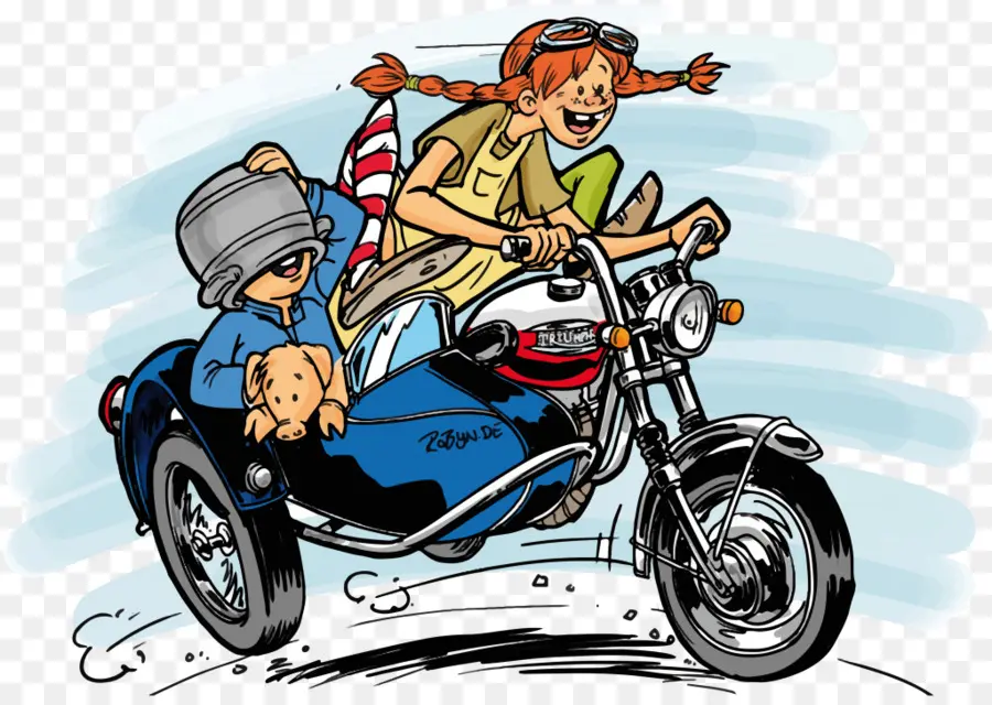 Motocicleta De Dibujos Animados，Niños PNG