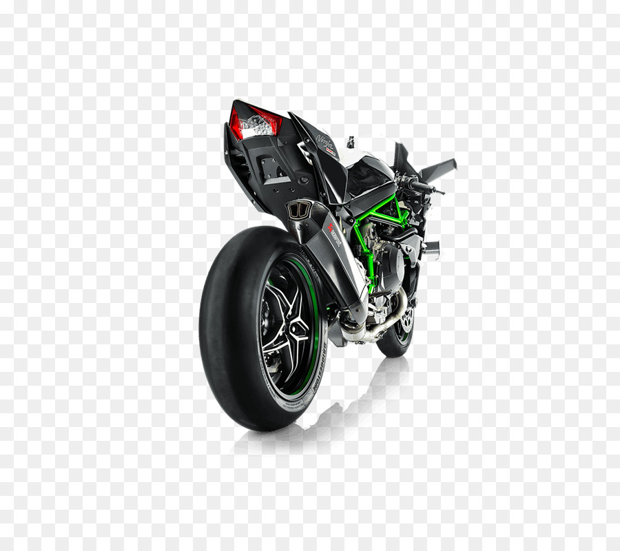 Kawasaki Ninja H2，El Sistema De Escape PNG