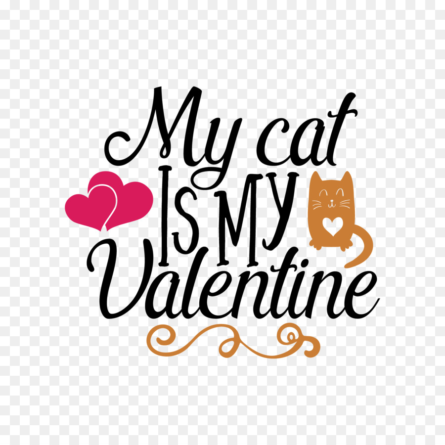 Mi Gato Es Mi San Valentín，Texto PNG