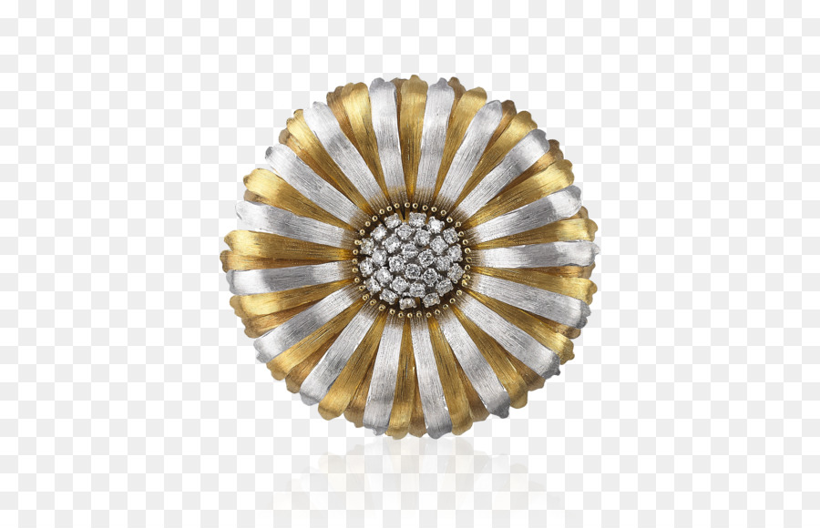 Broche De Flores，Oro PNG