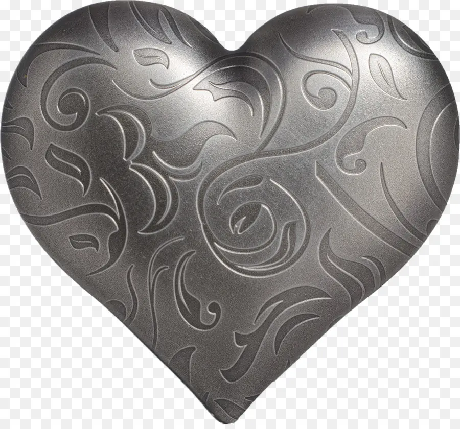 Corazón Metálico，Grabado PNG