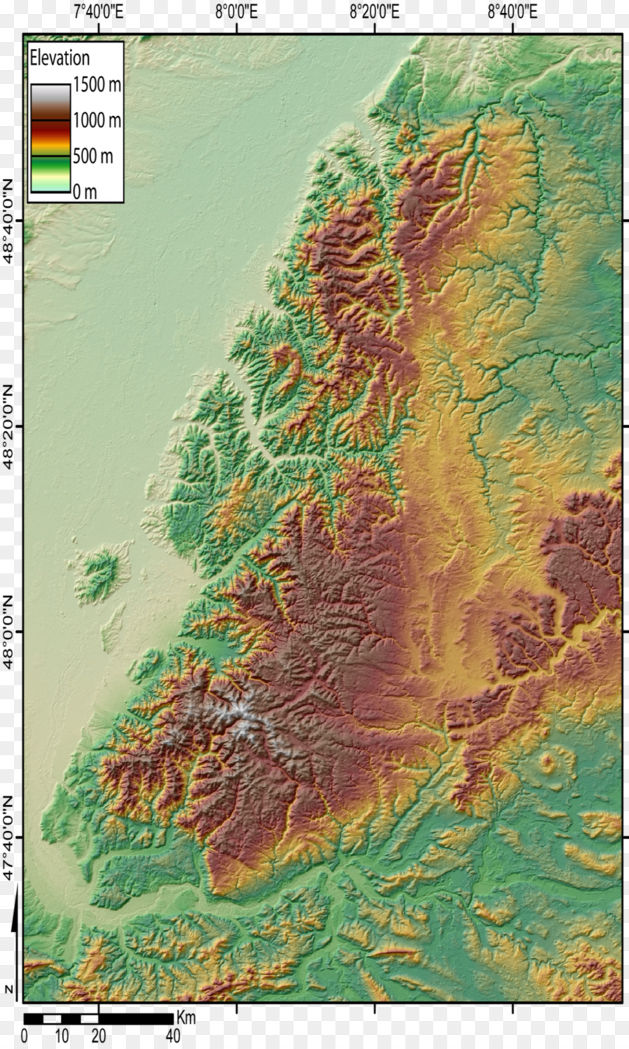 Topografía，Modelo De Elevación Digital PNG