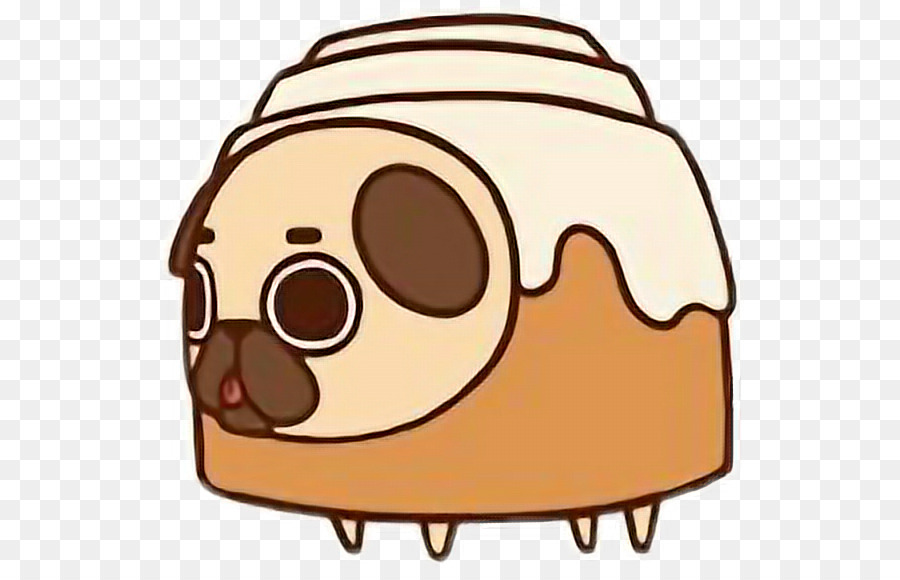 Rollo De Canela Y Pug，Lindo PNG