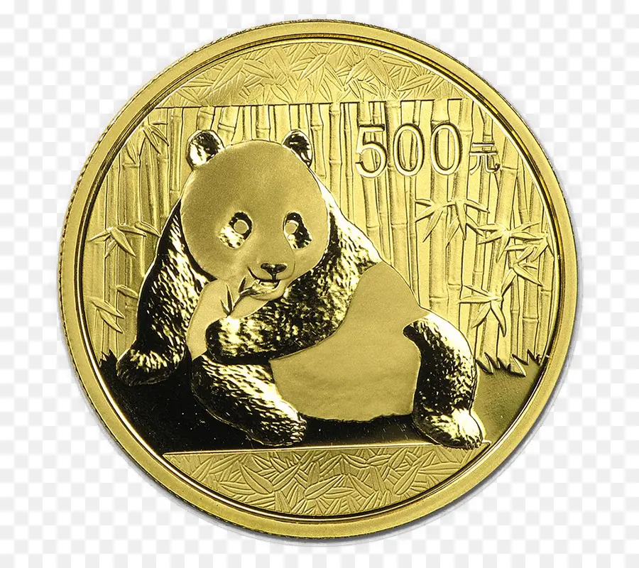 China Gold Panda，Moneda De Oro PNG