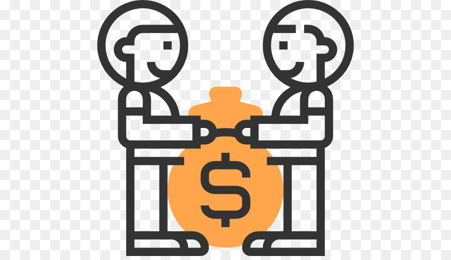 Dos Personas Con Bolsa De Dinero，Dinero PNG