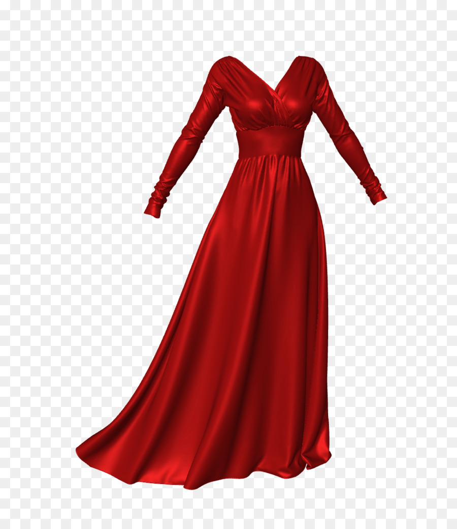 Vestido Rojo，Vestido PNG