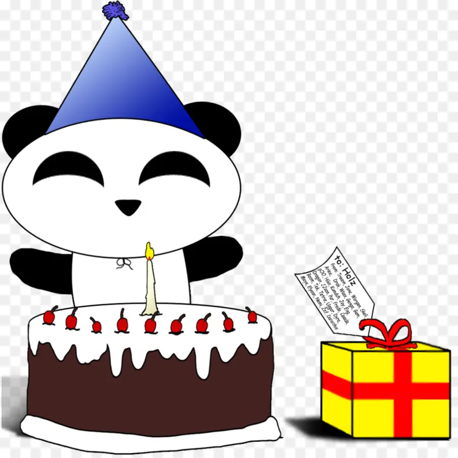 Pastel De Cumpleaños，El Panda Gigante PNG