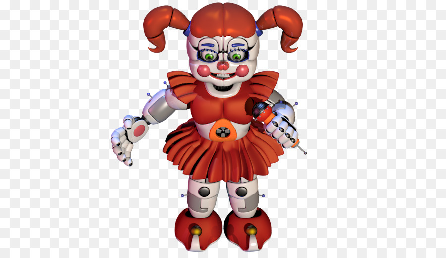 Chica Robot，Vestido Rojo PNG